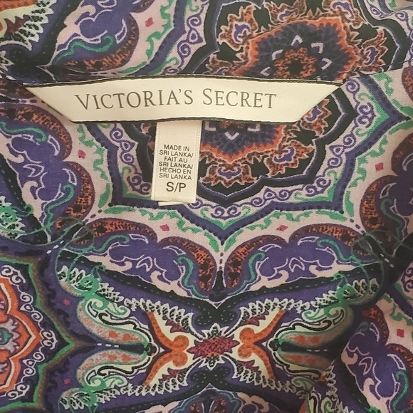 Victoria's Secret Mayfair Comfy Sleepshirt Boho Print Pink Purple Size Small/P - Picture 7 of 10